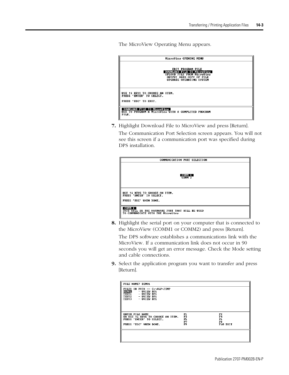 Rockwell Automation 2707-NP2 MICROVIEW SOFTWARE PROGRAMMING MANUAL User Manual | Page 101 / 134