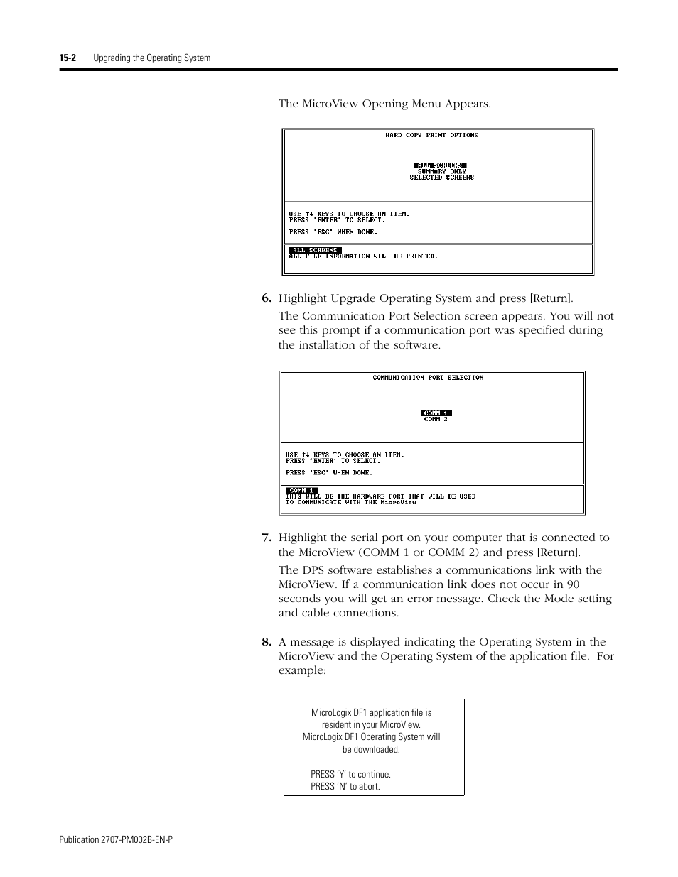 Rockwell Automation 2707-NP2 MICROVIEW SOFTWARE PROGRAMMING MANUAL User Manual | Page 110 / 134