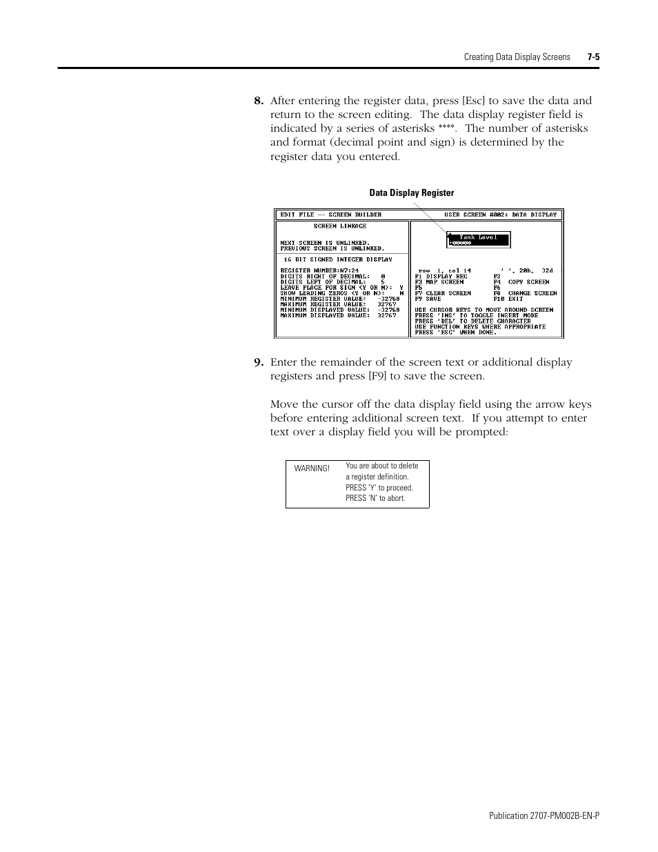 Rockwell Automation 2707-NP2 MICROVIEW SOFTWARE PROGRAMMING MANUAL User Manual | Page 51 / 134
