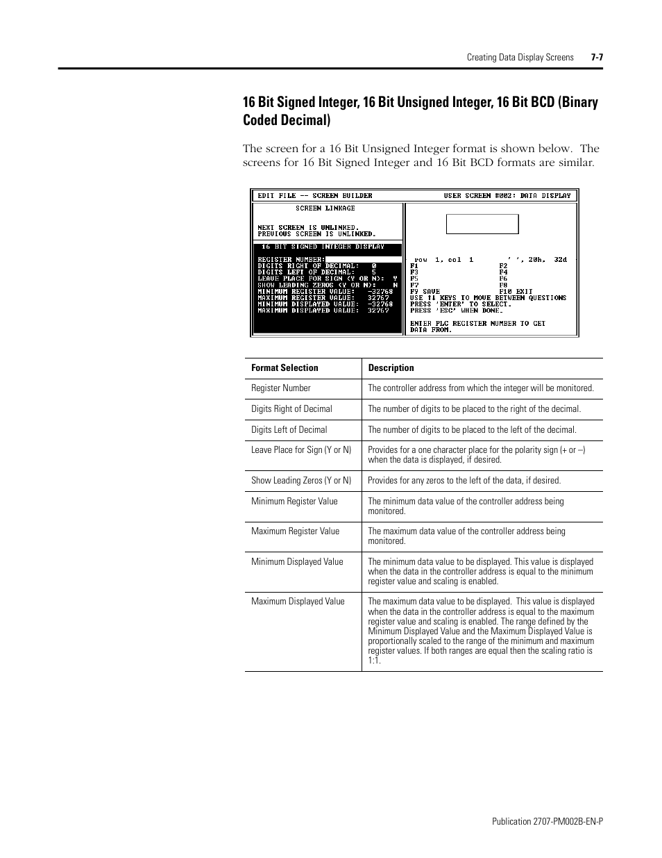 Rockwell Automation 2707-NP2 MICROVIEW SOFTWARE PROGRAMMING MANUAL User Manual | Page 53 / 134