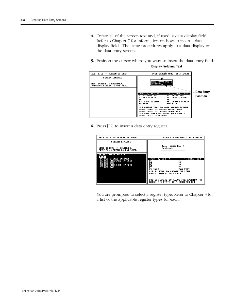 Rockwell Automation 2707-NP2 MICROVIEW SOFTWARE PROGRAMMING MANUAL User Manual | Page 60 / 134