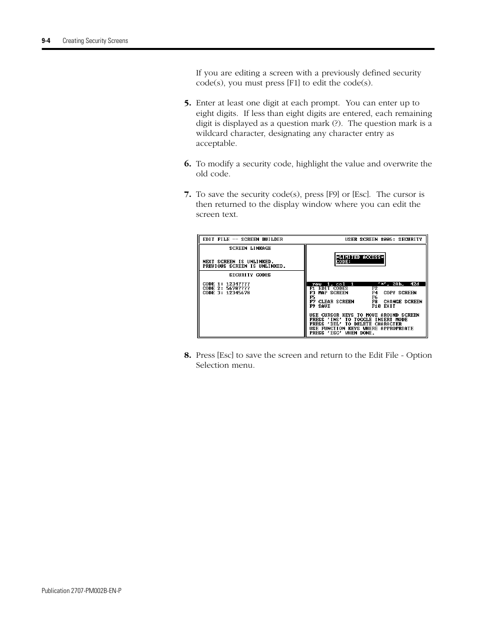 Rockwell Automation 2707-NP2 MICROVIEW SOFTWARE PROGRAMMING MANUAL User Manual | Page 68 / 134