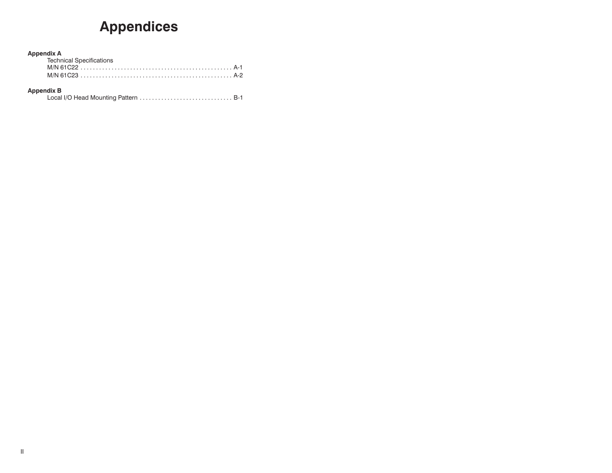 Appendices | Rockwell Automation 61C23 AutoMate Local I/O Head User Manual | Page 4 / 26