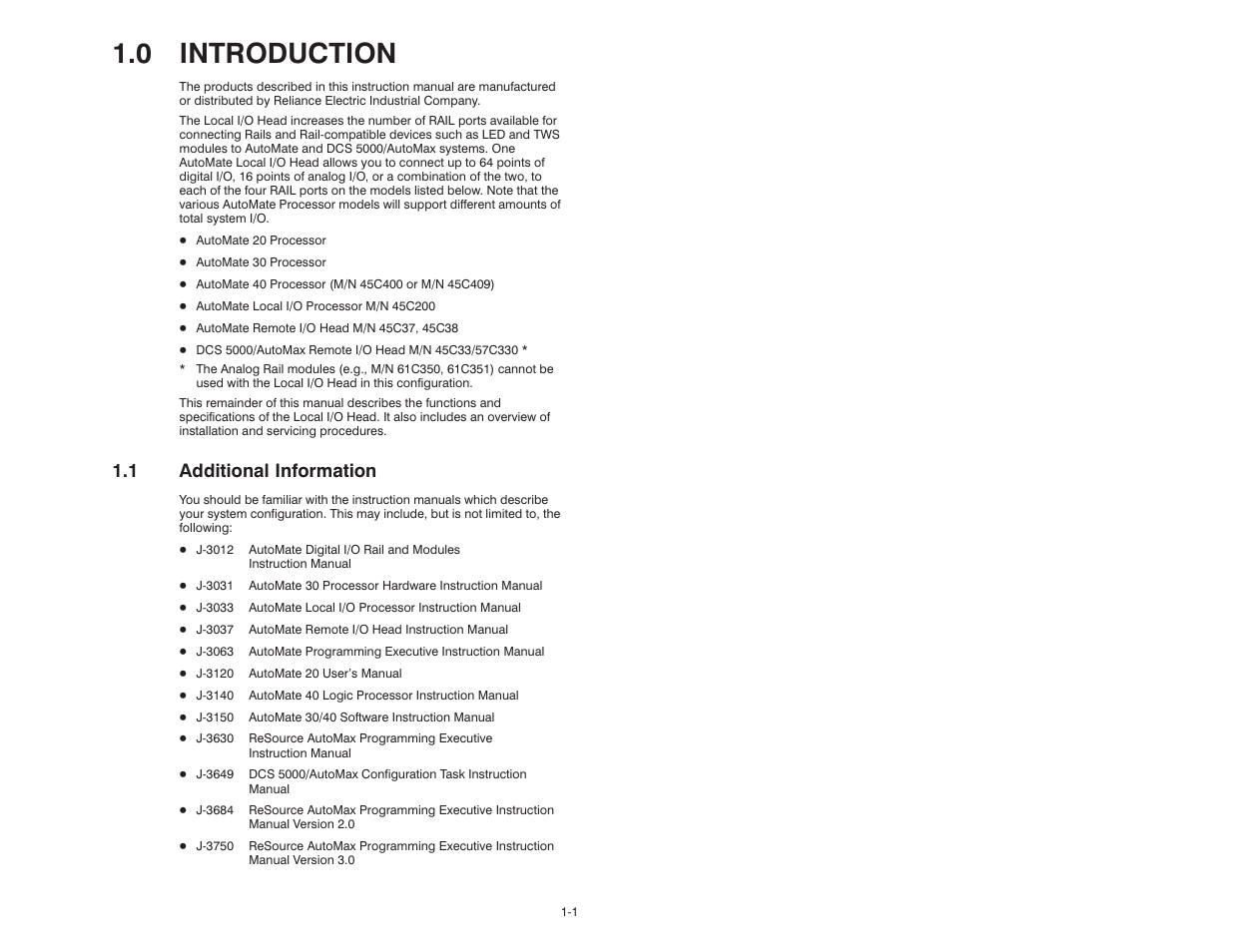 0 introduction, 1 additional information | Rockwell Automation 61C23 AutoMate Local I/O Head User Manual | Page 7 / 26