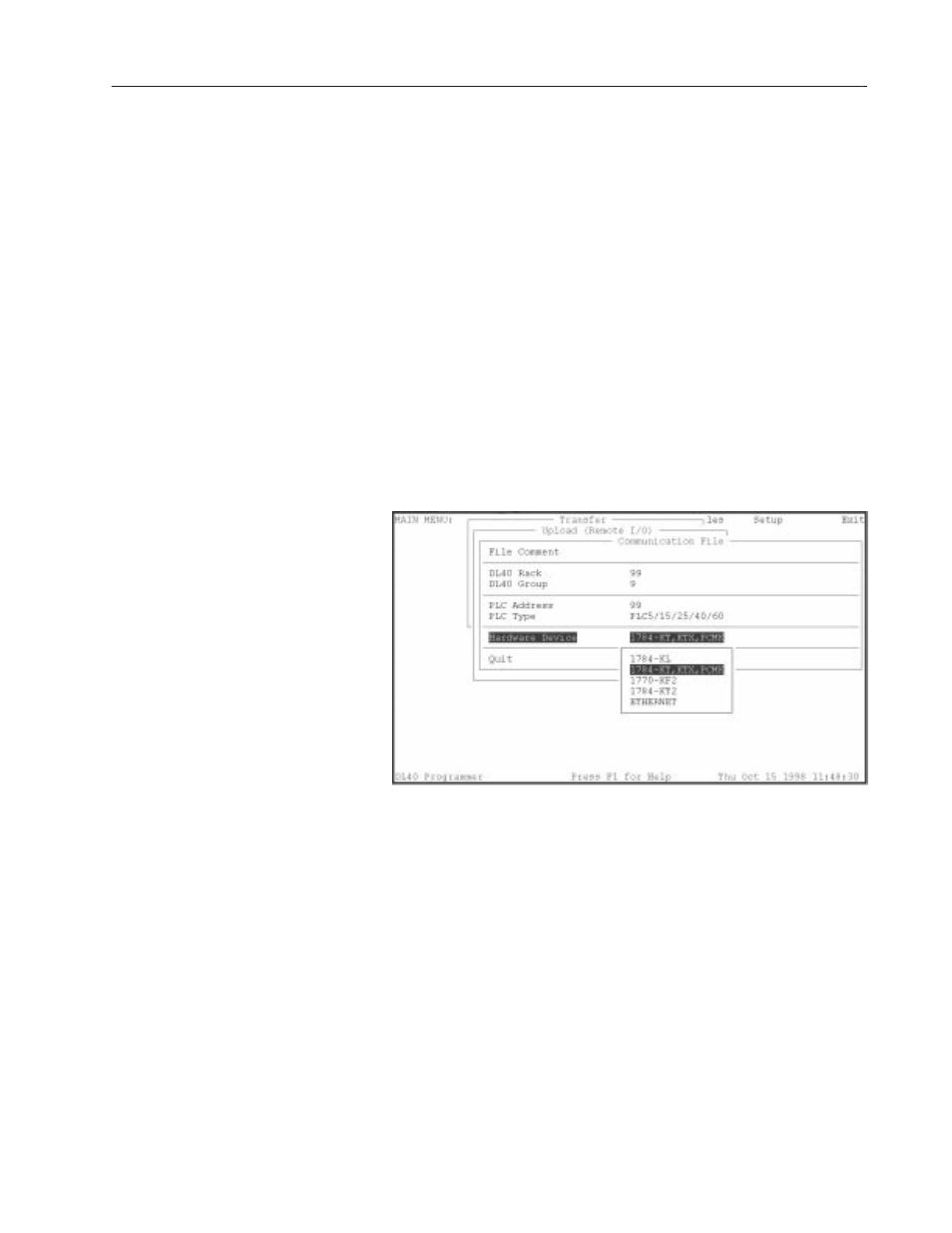 Rockwell Automation 2706-LSW DL40 PLUS OFFLINE PROG.SFTWR.USER MANUAL User Manual | Page 100 / 149