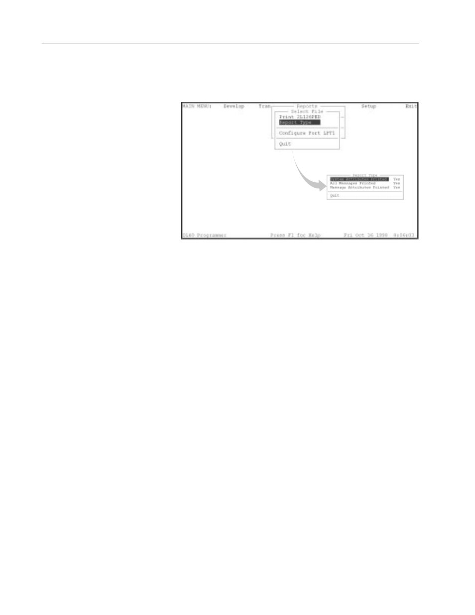 Select file submenu | Rockwell Automation 2706-LSW DL40 PLUS OFFLINE PROG.SFTWR.USER MANUAL User Manual | Page 111 / 149