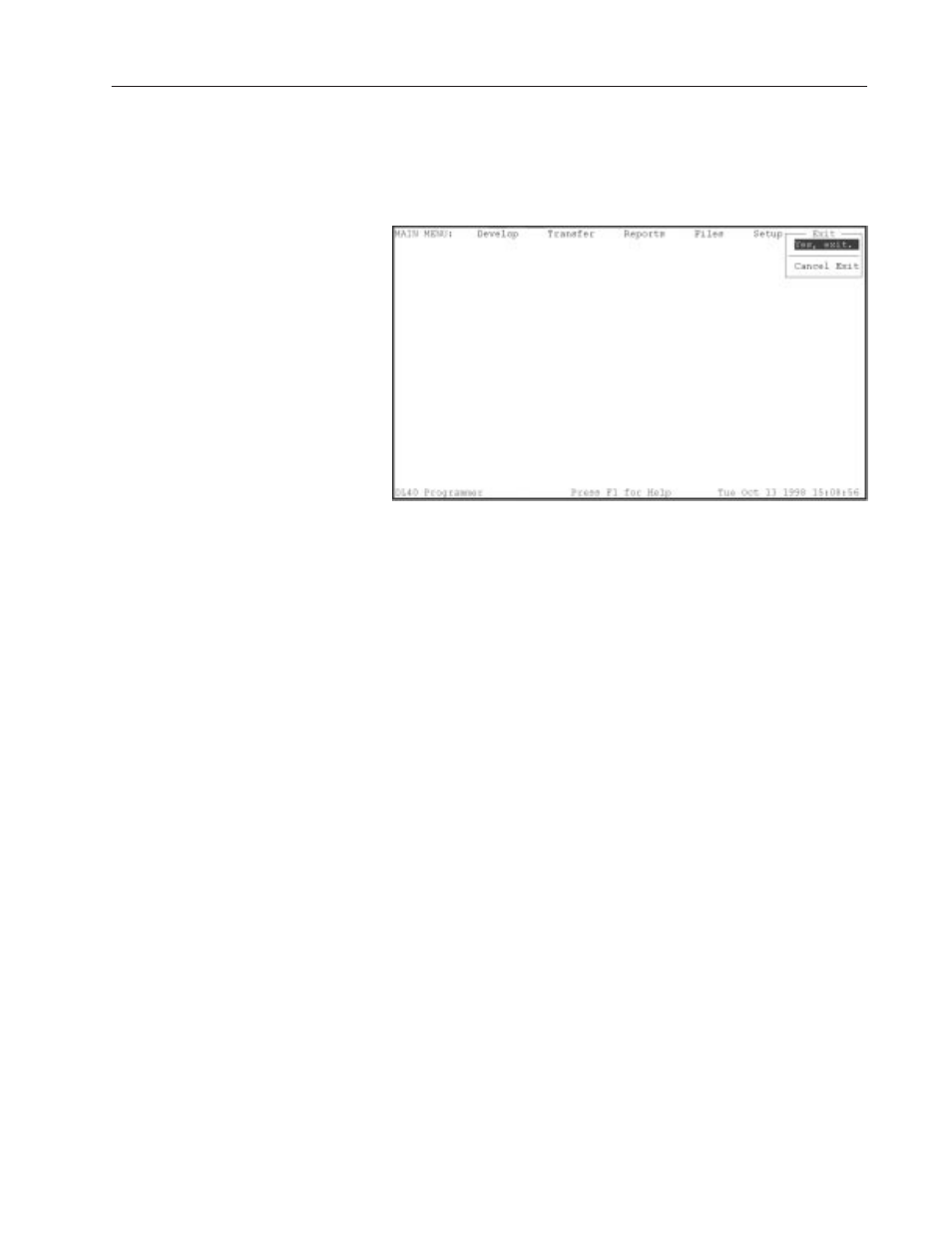 Exiting the software | Rockwell Automation 2706-LSW DL40 PLUS OFFLINE PROG.SFTWR.USER MANUAL User Manual | Page 42 / 149