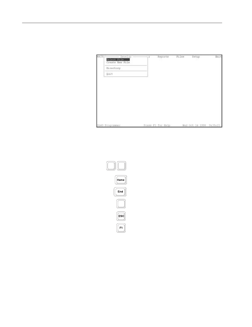 Develop menu | Rockwell Automation 2706-LSW DL40 PLUS OFFLINE PROG.SFTWR.USER MANUAL User Manual | Page 44 / 149