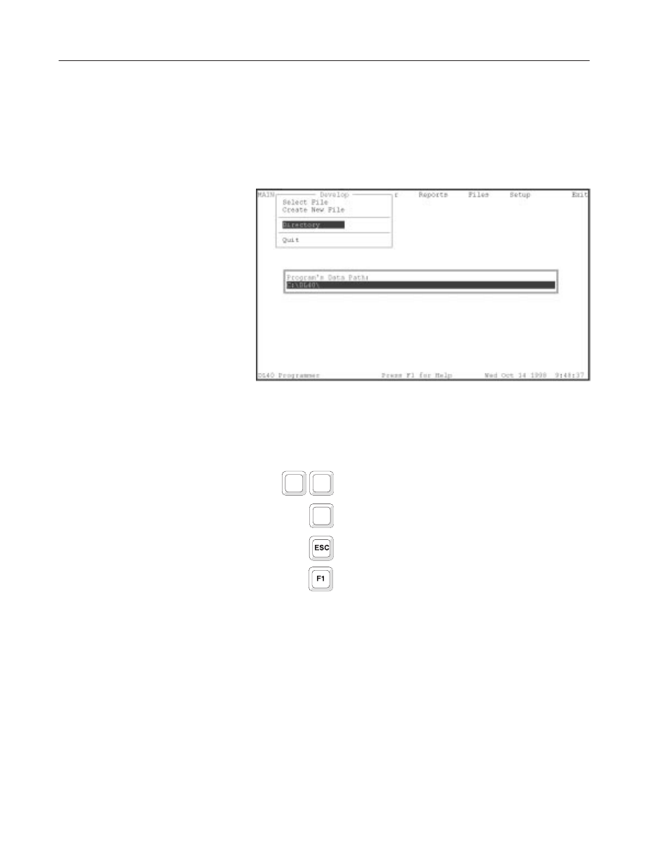 Data path directory window | Rockwell Automation 2706-LSW DL40 PLUS OFFLINE PROG.SFTWR.USER MANUAL User Manual | Page 48 / 149