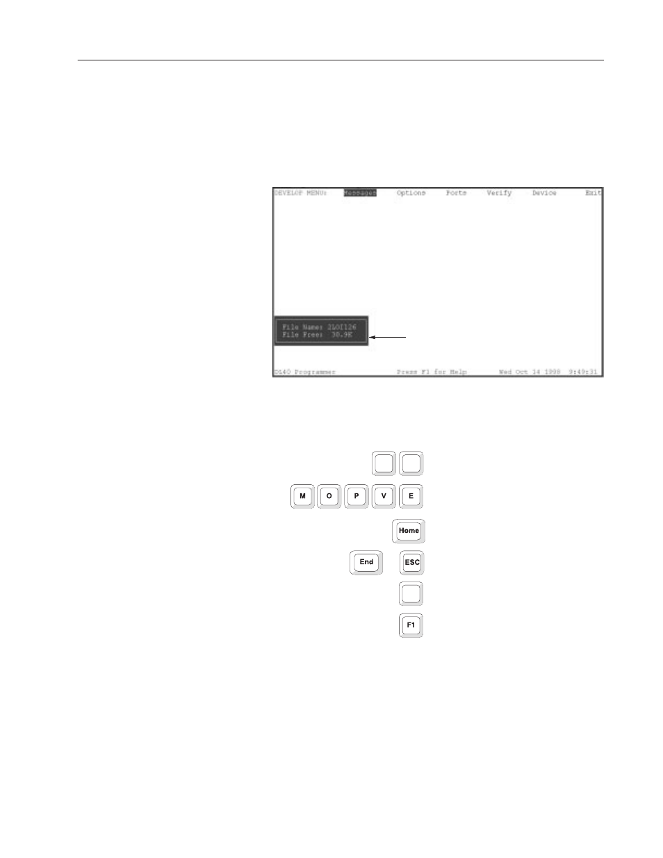 Develop screen menu | Rockwell Automation 2706-LSW DL40 PLUS OFFLINE PROG.SFTWR.USER MANUAL User Manual | Page 49 / 149