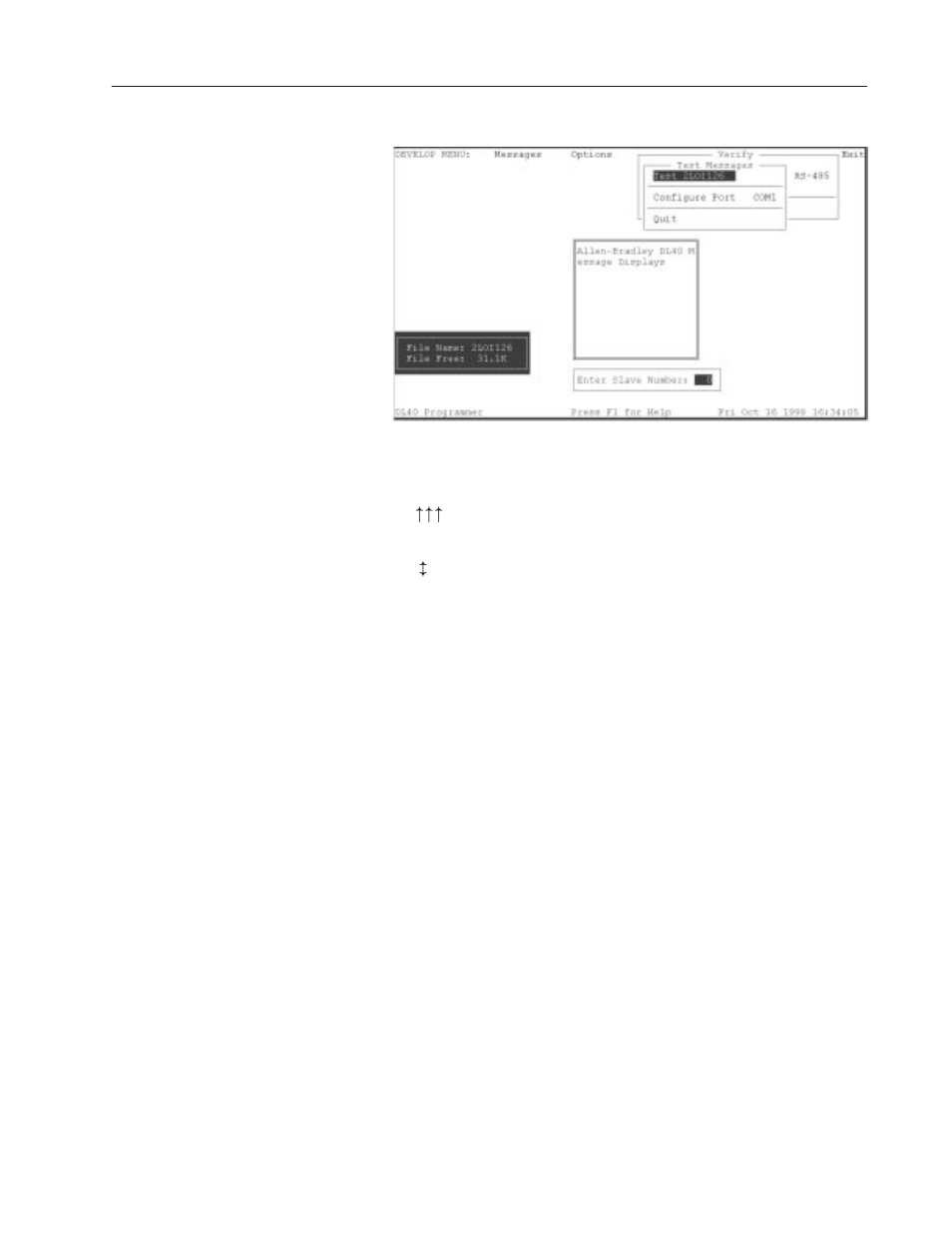 Rockwell Automation 2706-LSW DL40 PLUS OFFLINE PROG.SFTWR.USER MANUAL User Manual | Page 85 / 149