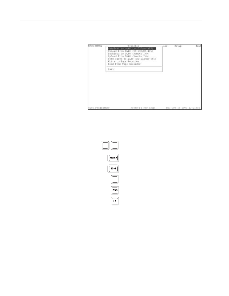 Transfer menu | Rockwell Automation 2706-LSW DL40 PLUS OFFLINE PROG.SFTWR.USER MANUAL User Manual | Page 89 / 149