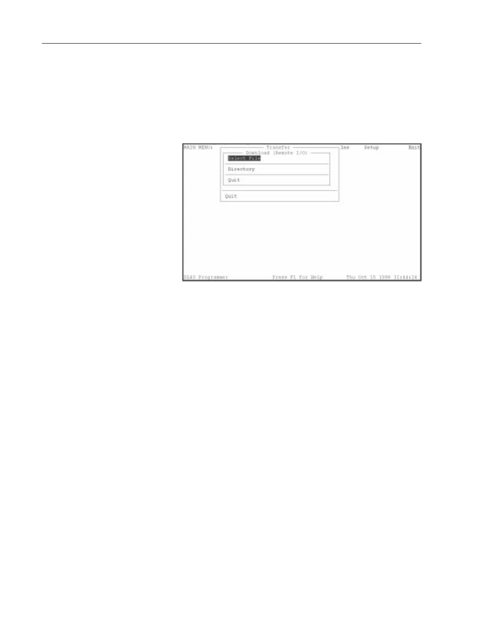 Downloading a file using remote i/o (passthrough) | Rockwell Automation 2706-LSW DL40 PLUS OFFLINE PROG.SFTWR.USER MANUAL User Manual | Page 95 / 149