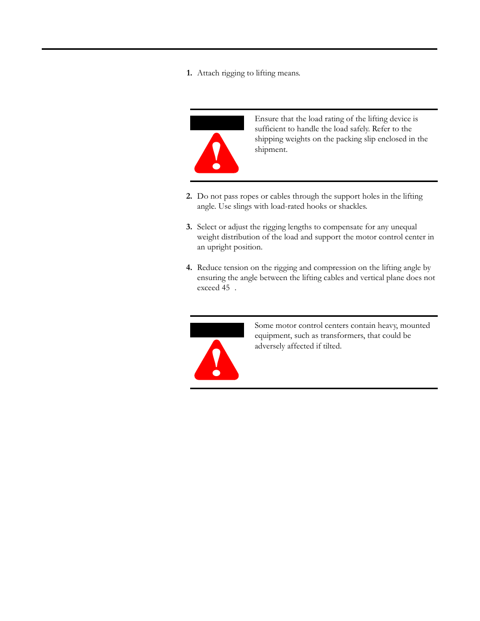 Rockwell Automation 2100 Receiving, Handling, and Storing MCCs User Manual | Page 4 / 12