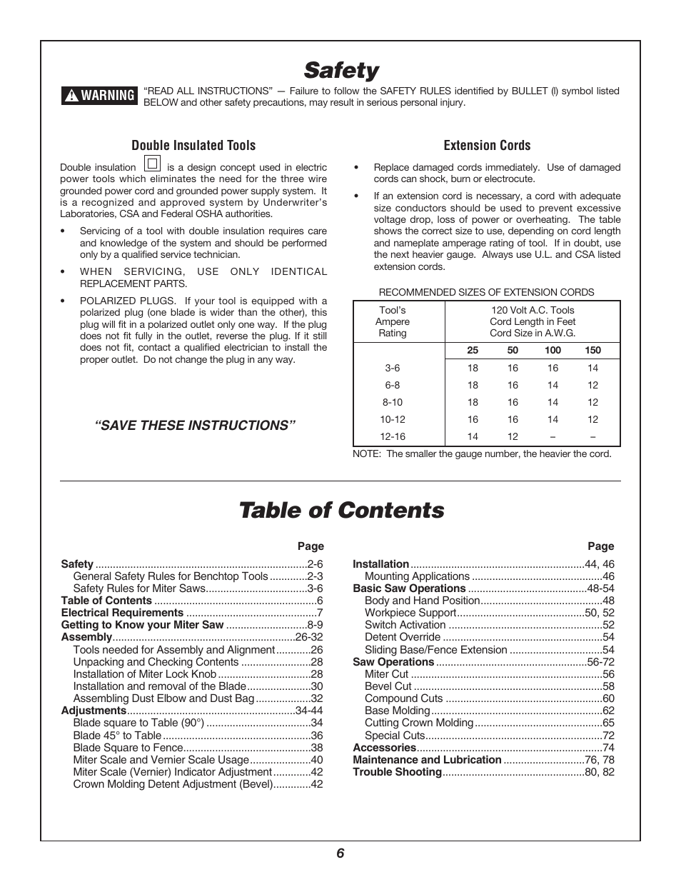 Bosch 3912 User Manual | Page 6 / 84