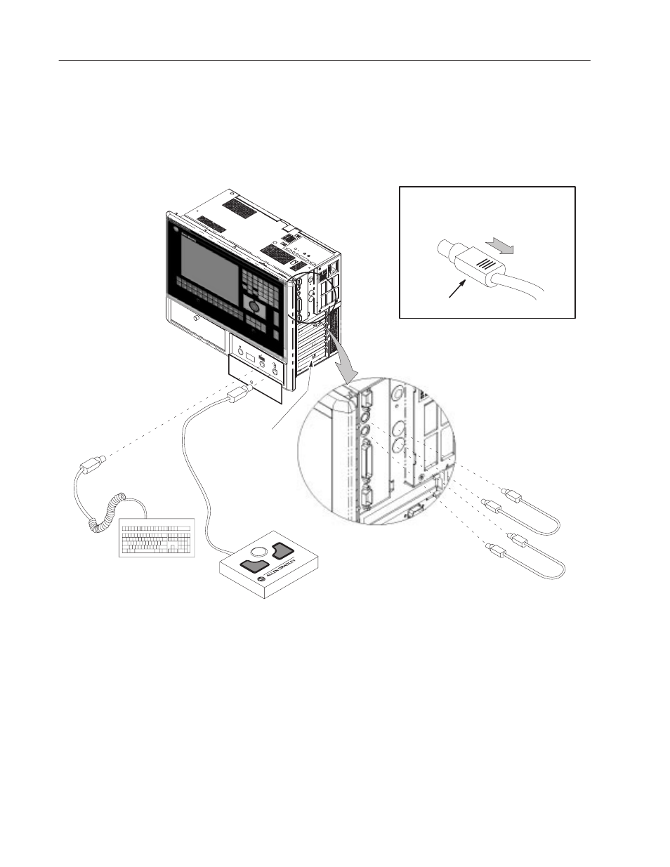 Connecting keyboard to 6180 computer | Rockwell Automation 6180 Keypad Configuration Utility Floppy Disk Drivers (for 6180 Industrial Computer User Manual | Page 4 / 24