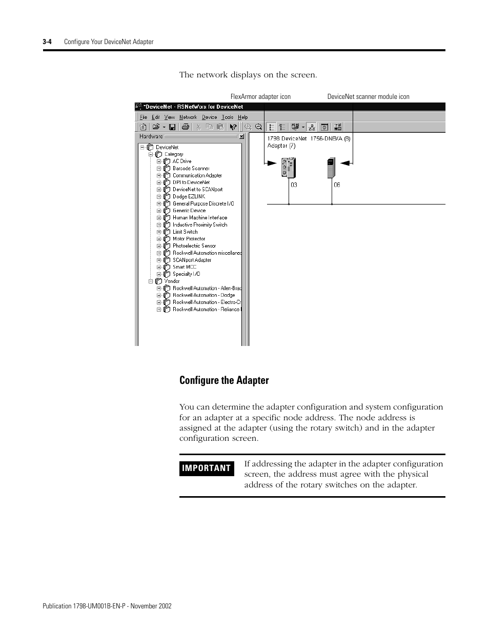 Configure the adapter | Rockwell Automation 1798-IB4 FlexArmor User Manual User Manual | Page 32 / 72