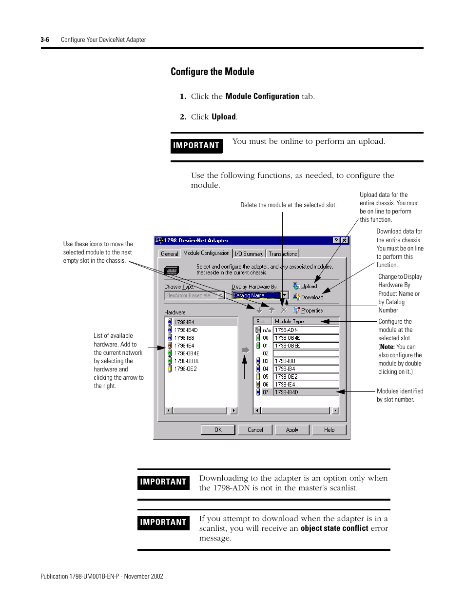 Configure the module | Rockwell Automation 1798-IB4 FlexArmor User Manual User Manual | Page 34 / 72