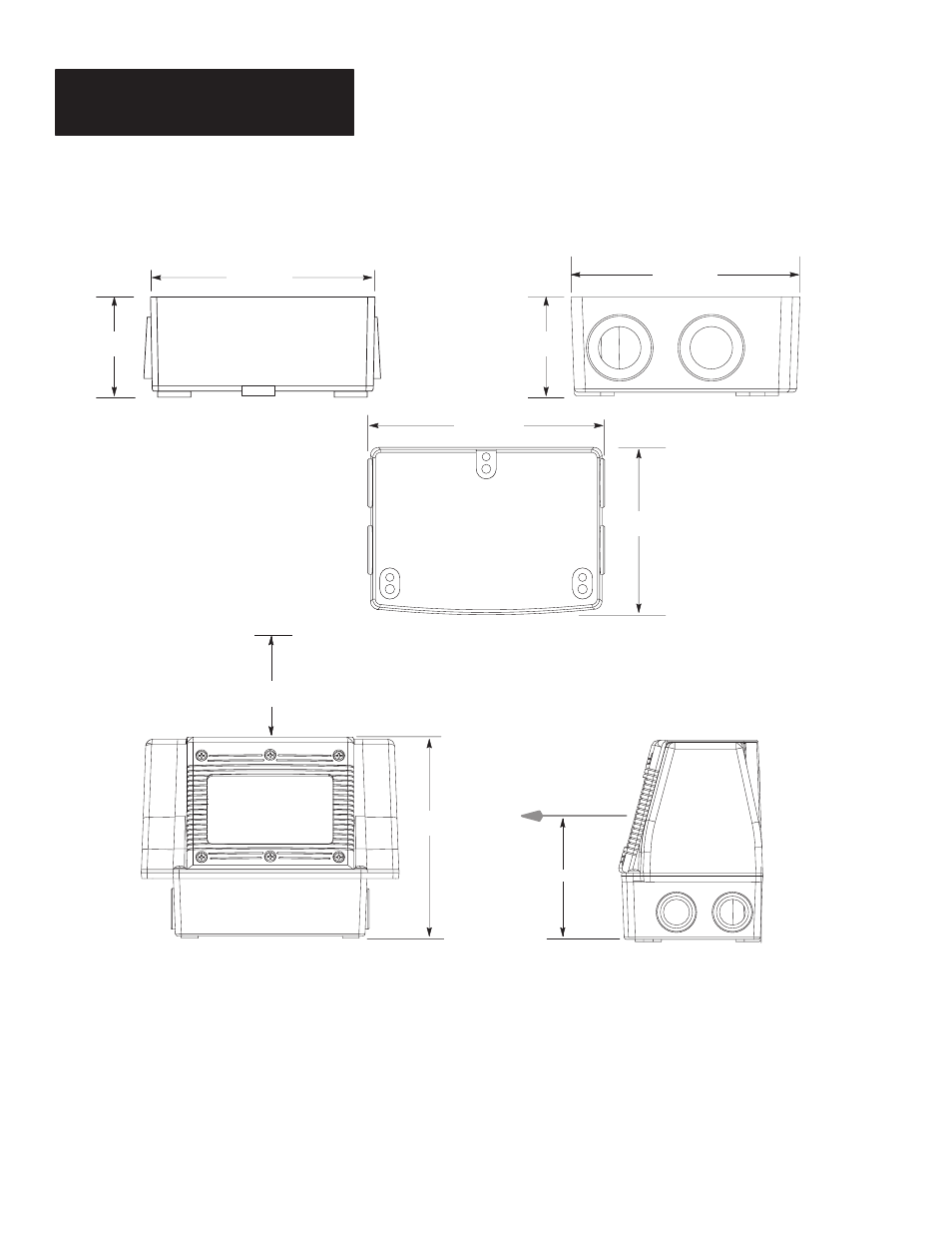 Mounting dimensions and clearances, Mounting the wiring base | Rockwell Automation 2755-NB40, -NB41 AdaptaScan Wiring Base User Manual | Page 2 / 4