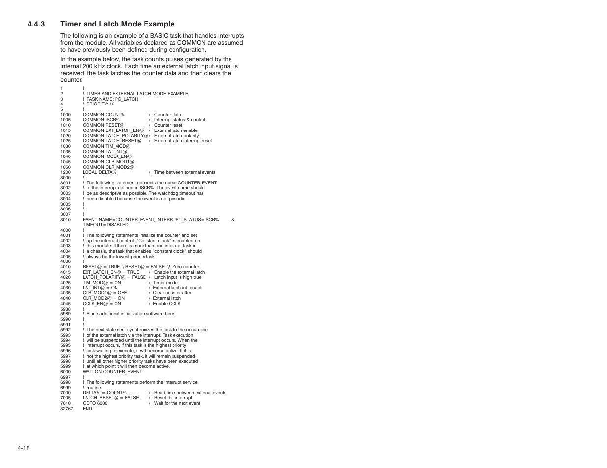 3 timer and latch mode example | Rockwell Automation 57C421B Pulsetach Input Module/DCS 5000/AutoMax User Manual | Page 40 / 70