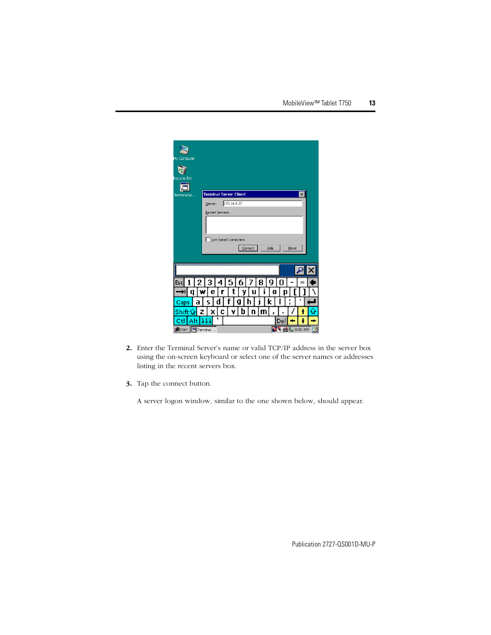 Rockwell Automation 2727-T7P30D1Fxx MobileView Tablet T750 Quick Start User Manual | Page 13 / 100