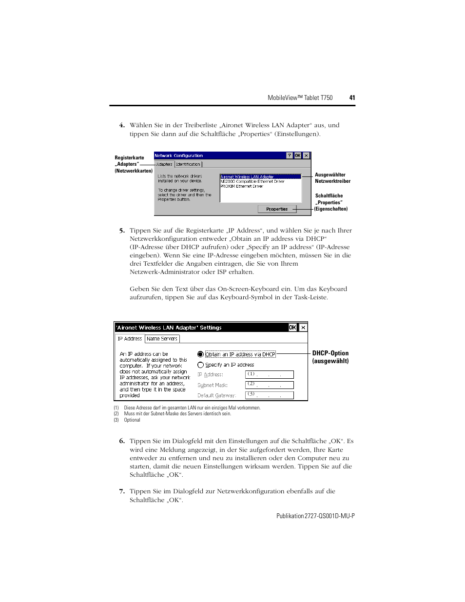 Rockwell Automation 2727-T7P30D1Fxx MobileView Tablet T750 Quick Start User Manual | Page 41 / 100