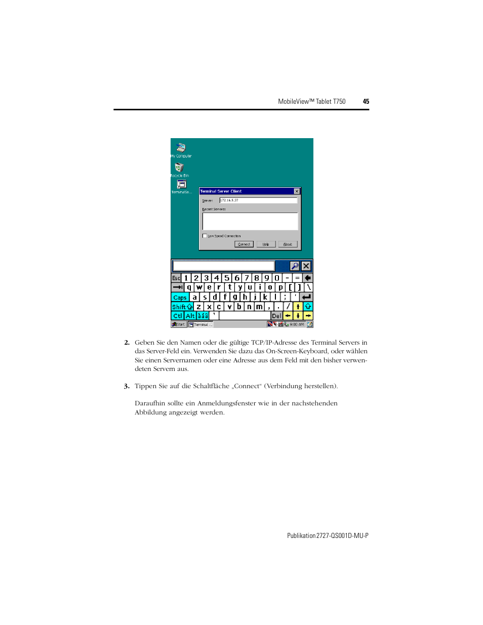 Rockwell Automation 2727-T7P30D1Fxx MobileView Tablet T750 Quick Start User Manual | Page 45 / 100