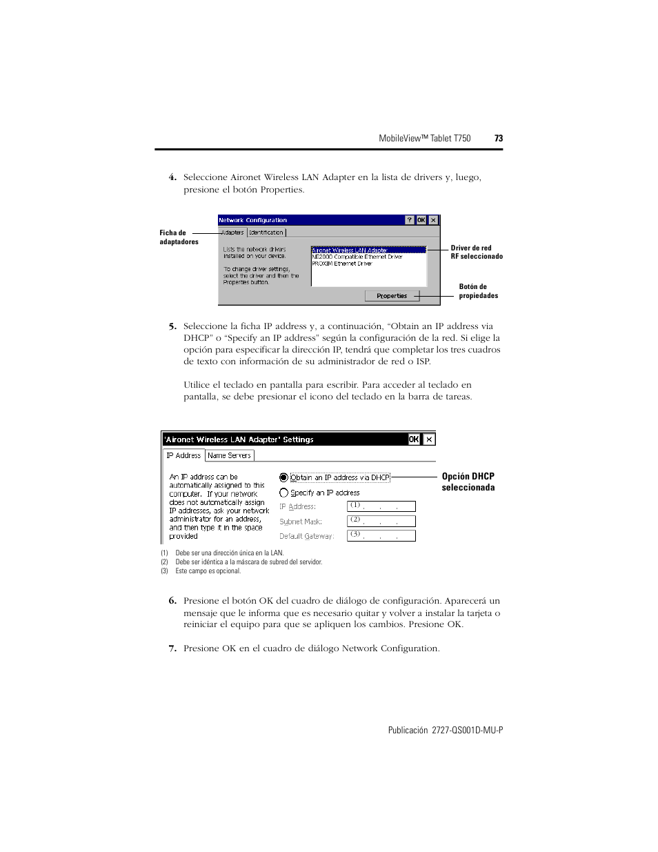 Rockwell Automation 2727-T7P30D1Fxx MobileView Tablet T750 Quick Start User Manual | Page 73 / 100