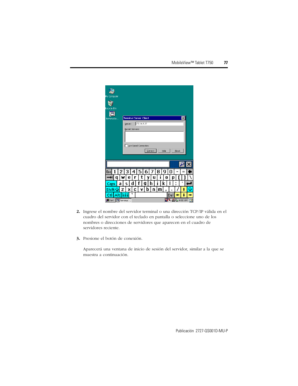 Rockwell Automation 2727-T7P30D1Fxx MobileView Tablet T750 Quick Start User Manual | Page 77 / 100