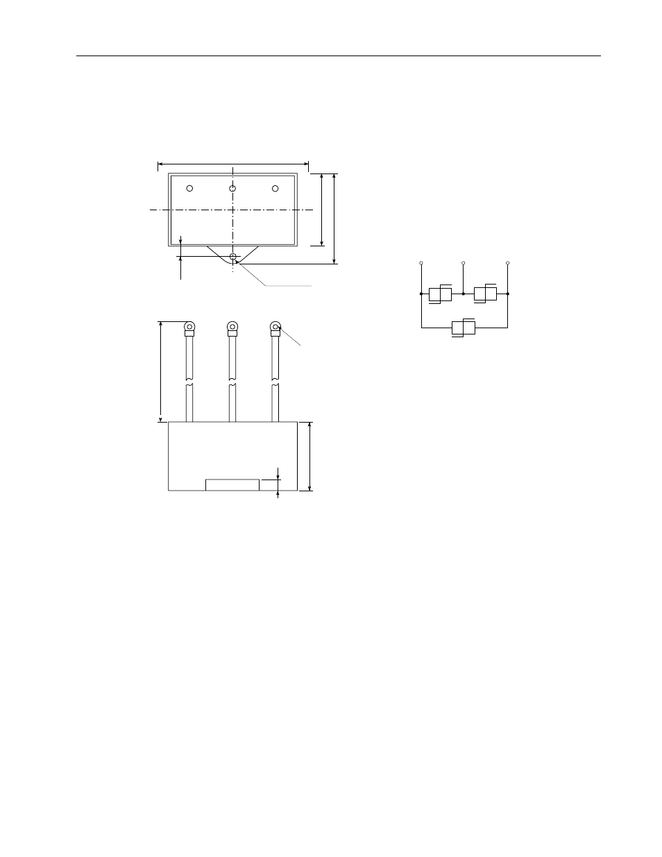 Outline drawing of the varistors | Rockwell Automation 8720MC 8720MC Regenerative Power Supply User Manual User Manual | Page 121 / 136