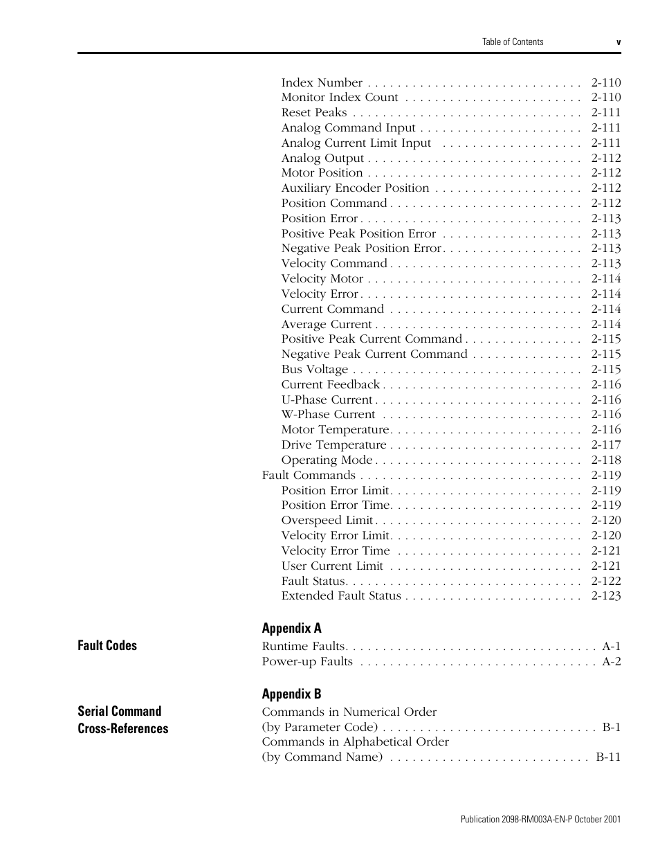 Rockwell Automation 2098-DSD-xxx Ultra3000 Host Commands for Serial Interface User Manual | Page 7 / 176