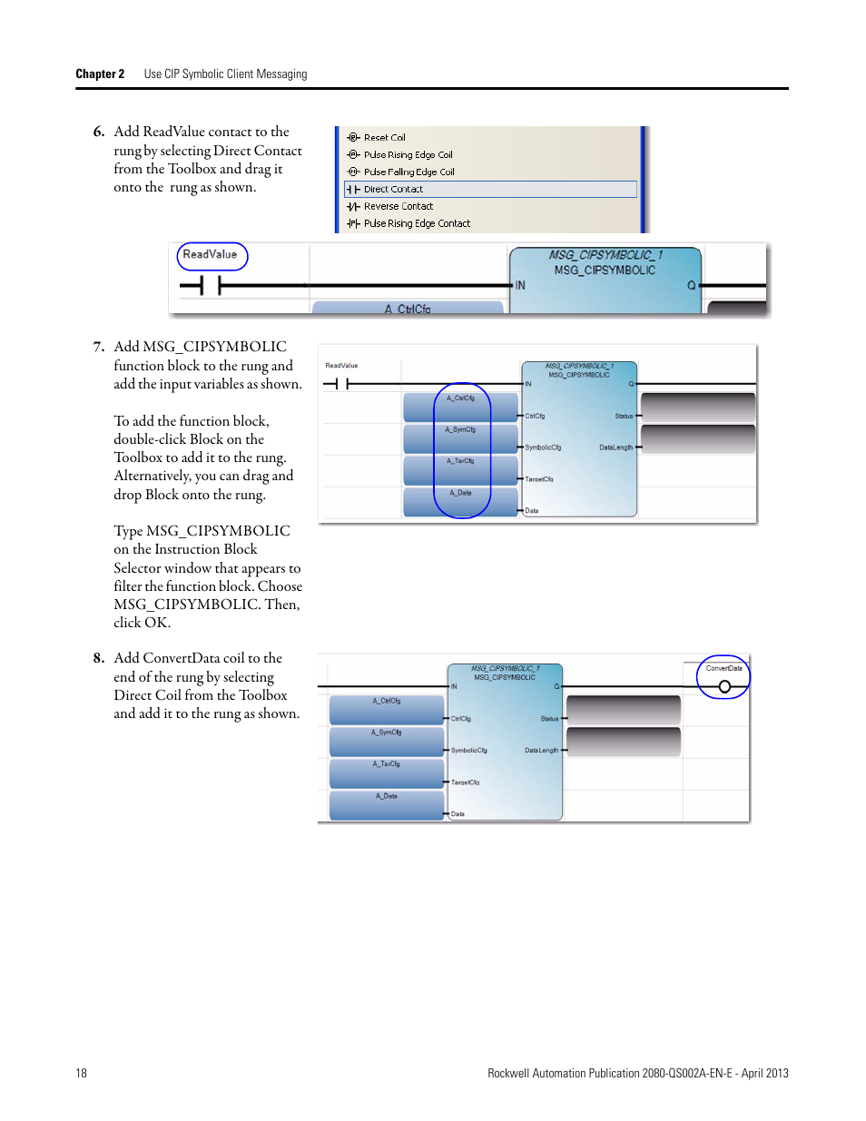 Rockwell Automation 2080-LC50 Micro800 Controllers: Getting Started with CIP Client Messaging User Manual | Page 24 / 62