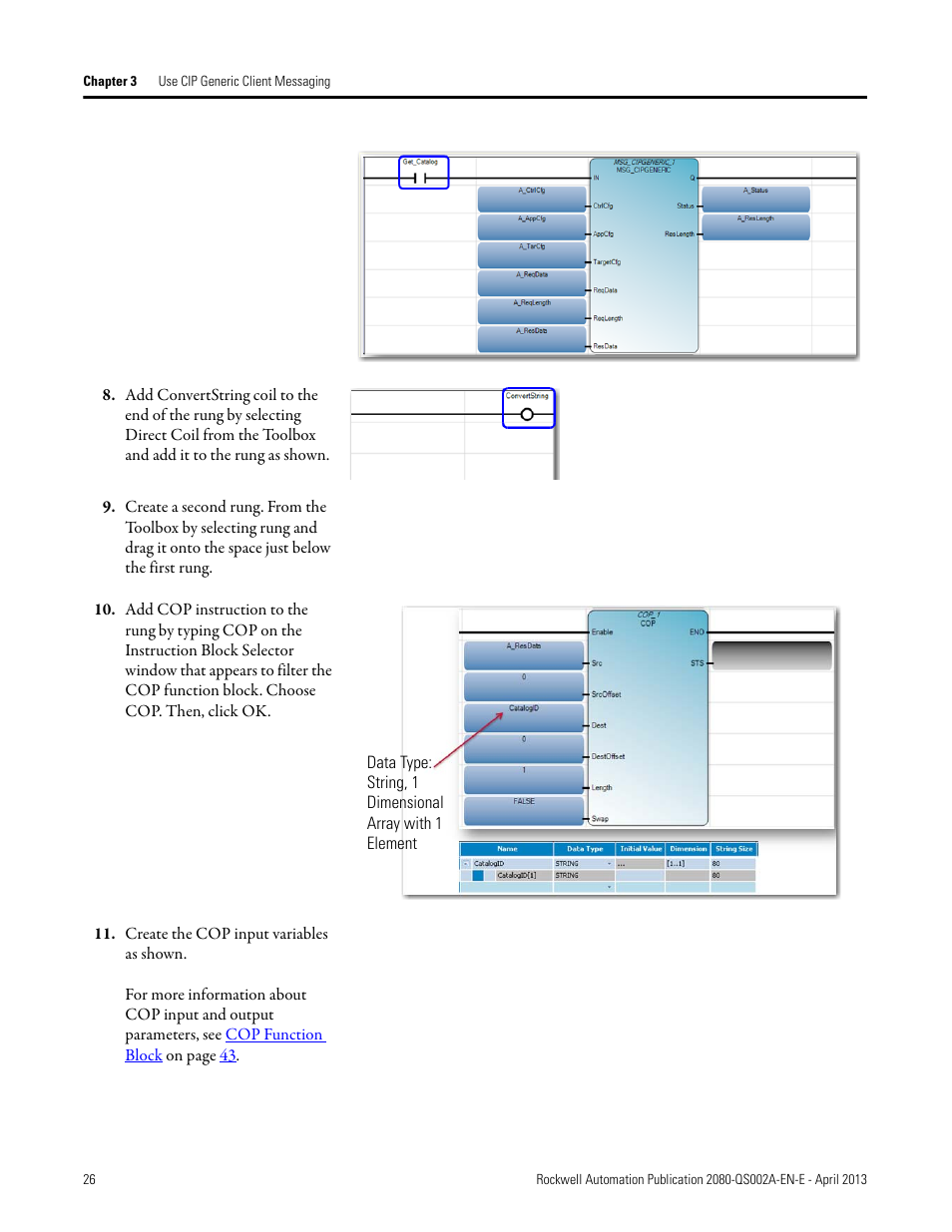 Rockwell Automation 2080-LC50 Micro800 Controllers: Getting Started with CIP Client Messaging User Manual | Page 32 / 62