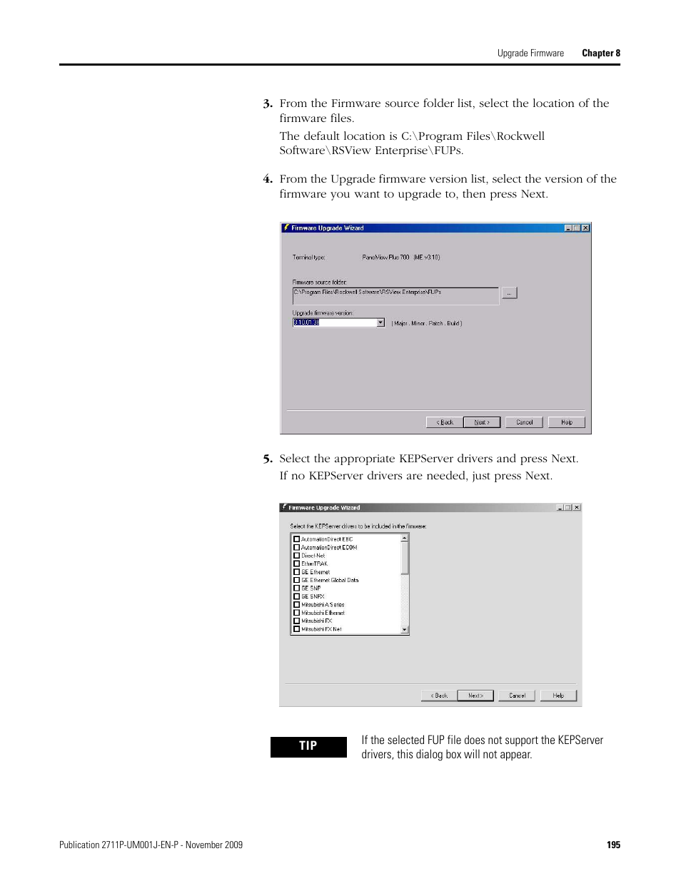 Rockwell Automation 2711P PanelView Plus Terminal User Manual User Manual | Page 195 / 246