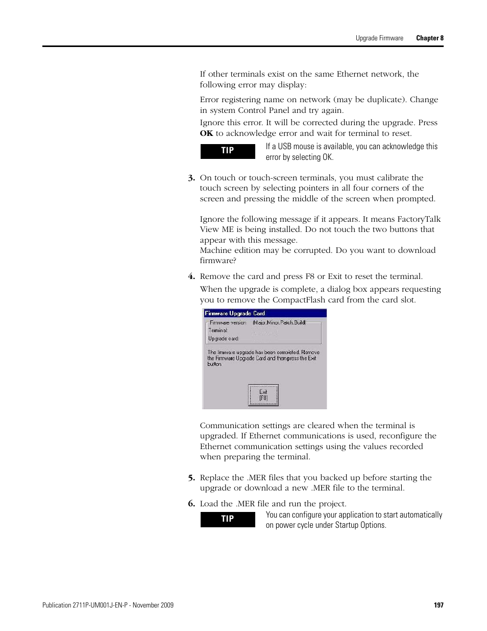 Load the .mer file and run the project | Rockwell Automation 2711P PanelView Plus Terminal User Manual User Manual | Page 197 / 246