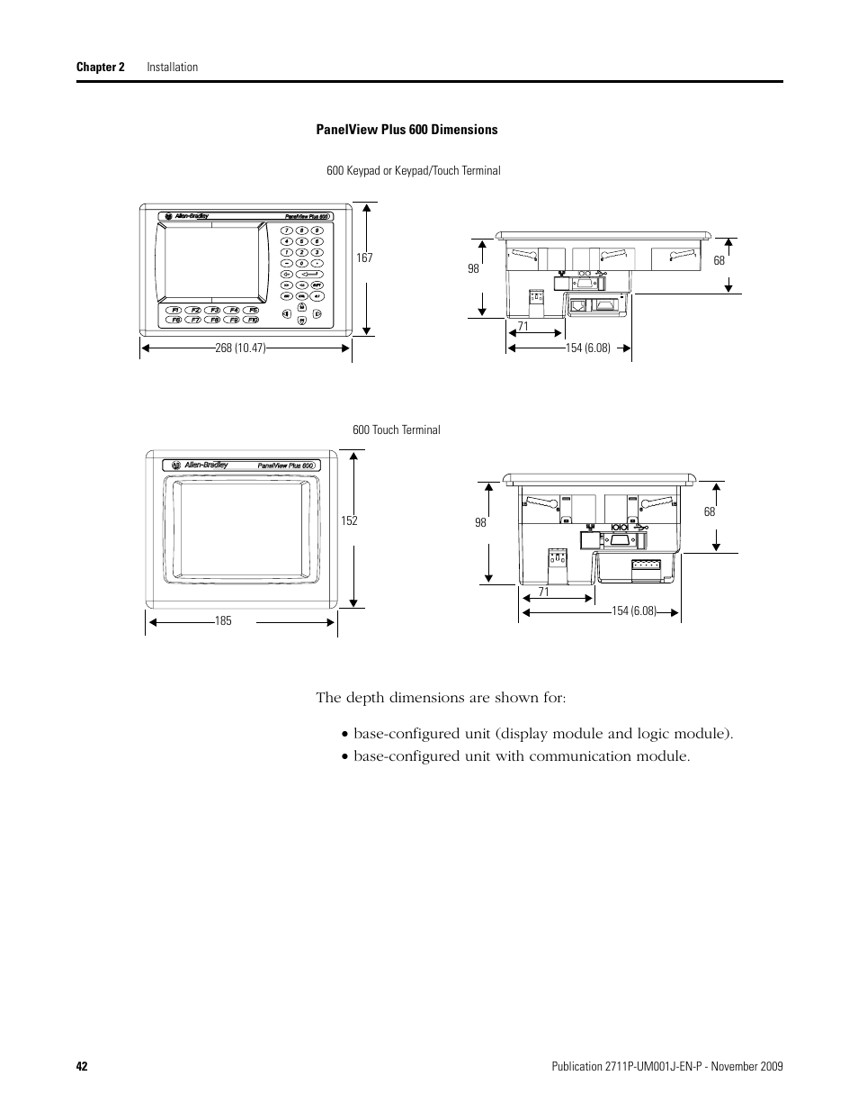 Rockwell Automation 2711P PanelView Plus Terminal User Manual User Manual | Page 42 / 246