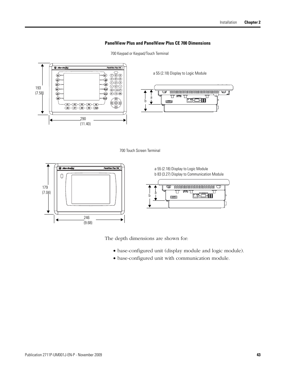 Rockwell Automation 2711P PanelView Plus Terminal User Manual User Manual | Page 43 / 246