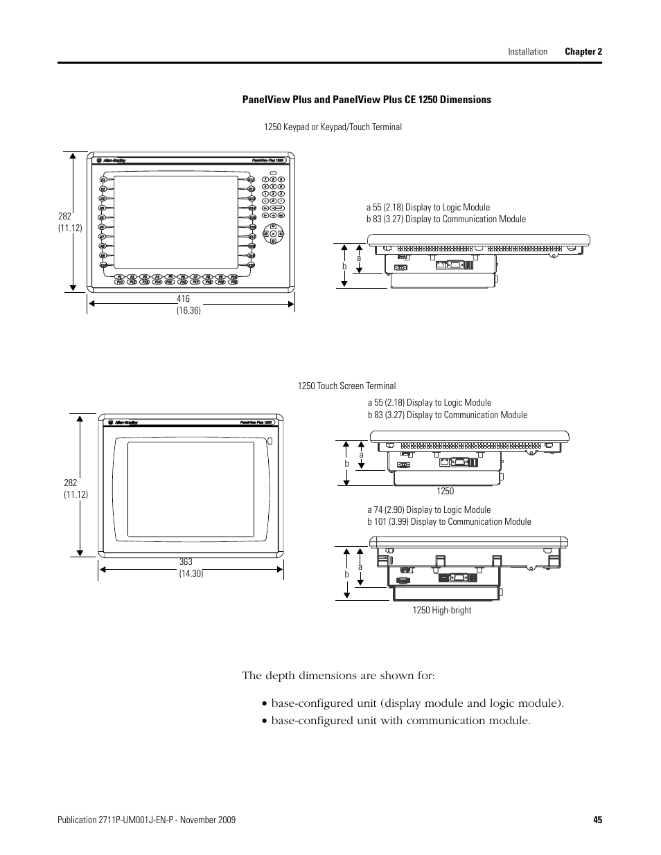 Rockwell Automation 2711P PanelView Plus Terminal User Manual User Manual | Page 45 / 246