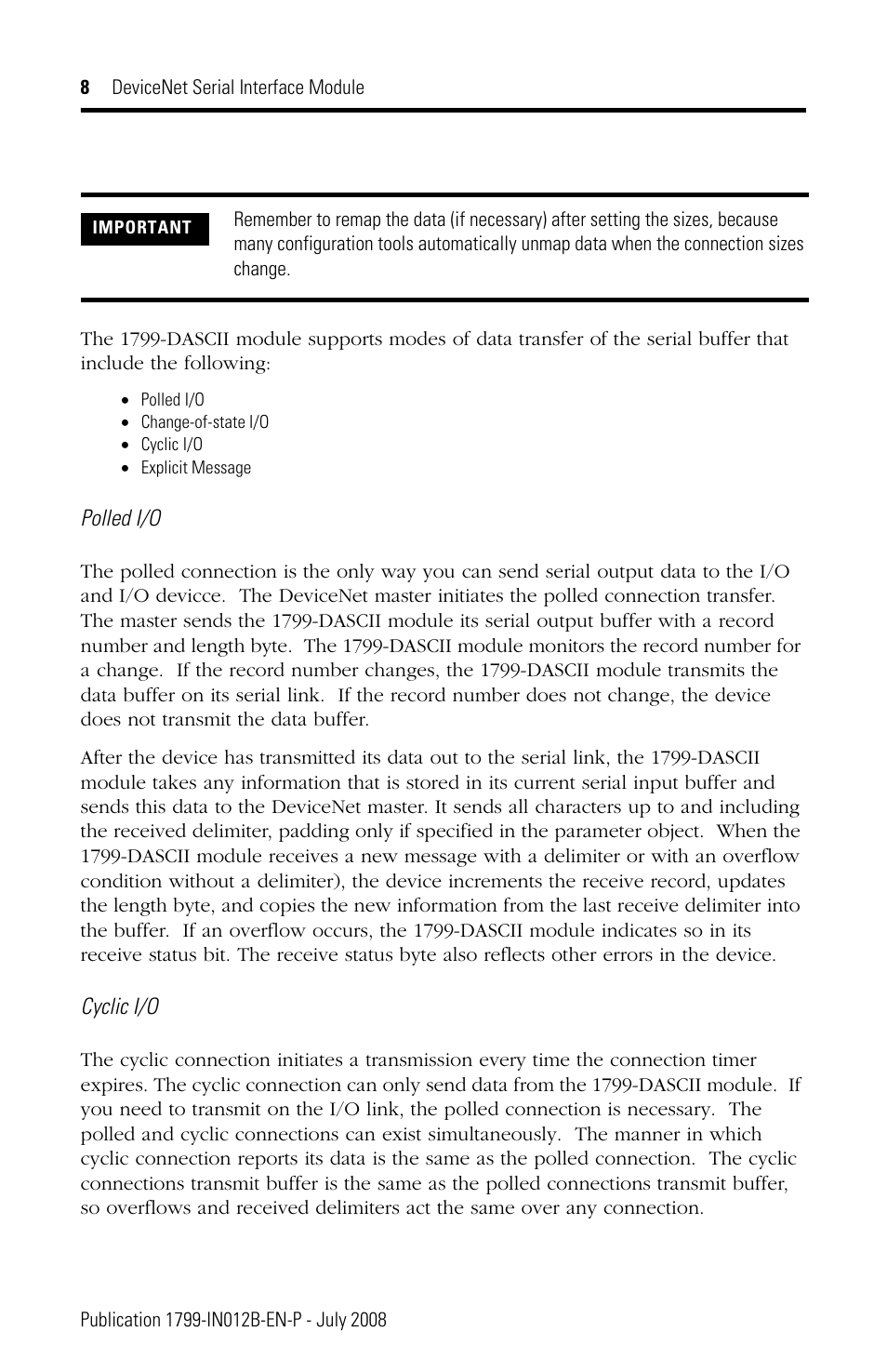 Rockwell Automation 1799-DASCII DeviceNet Serial Interface User Manual | Page 8 / 36