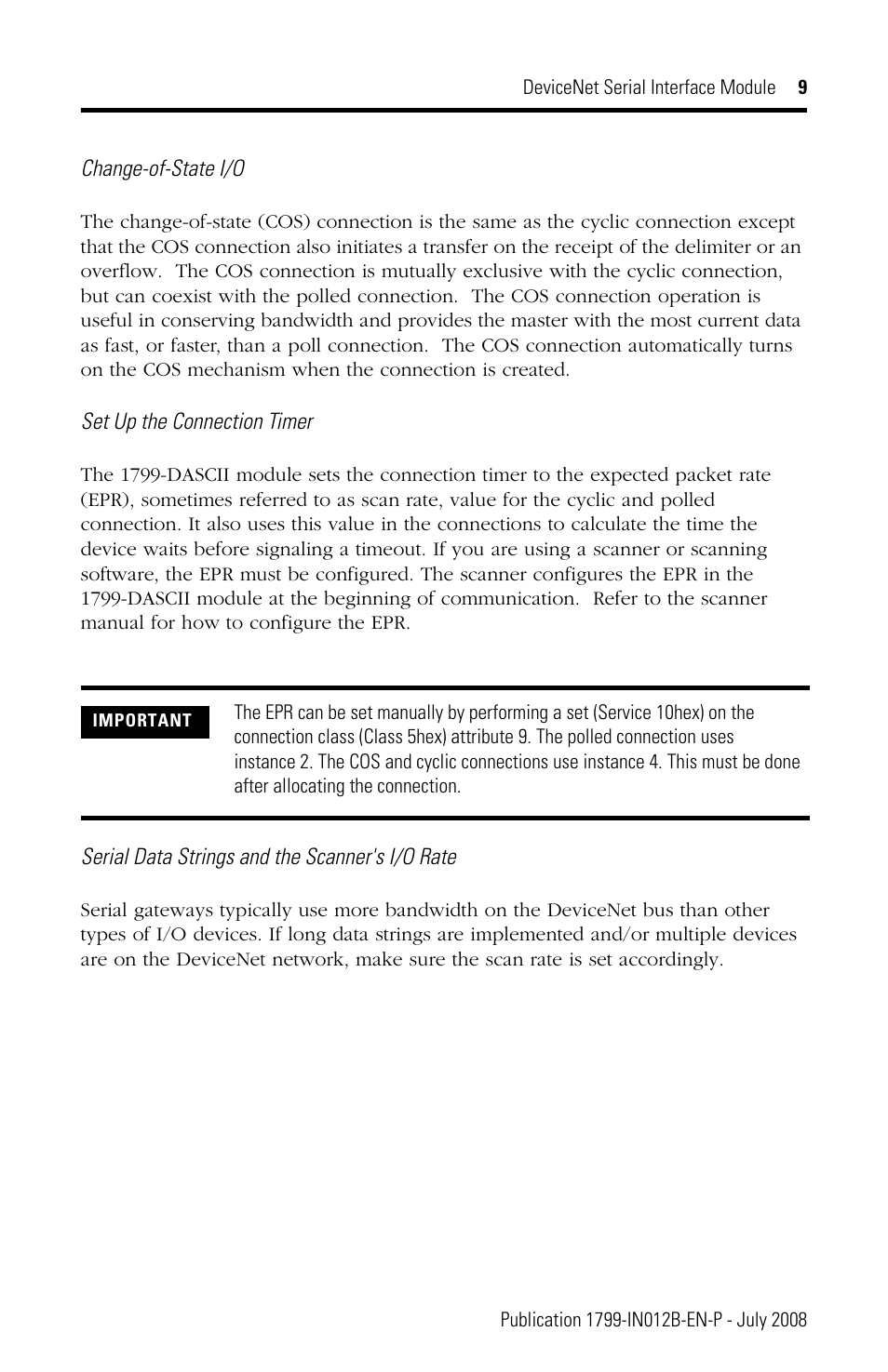 Rockwell Automation 1799-DASCII DeviceNet Serial Interface User Manual | Page 9 / 36