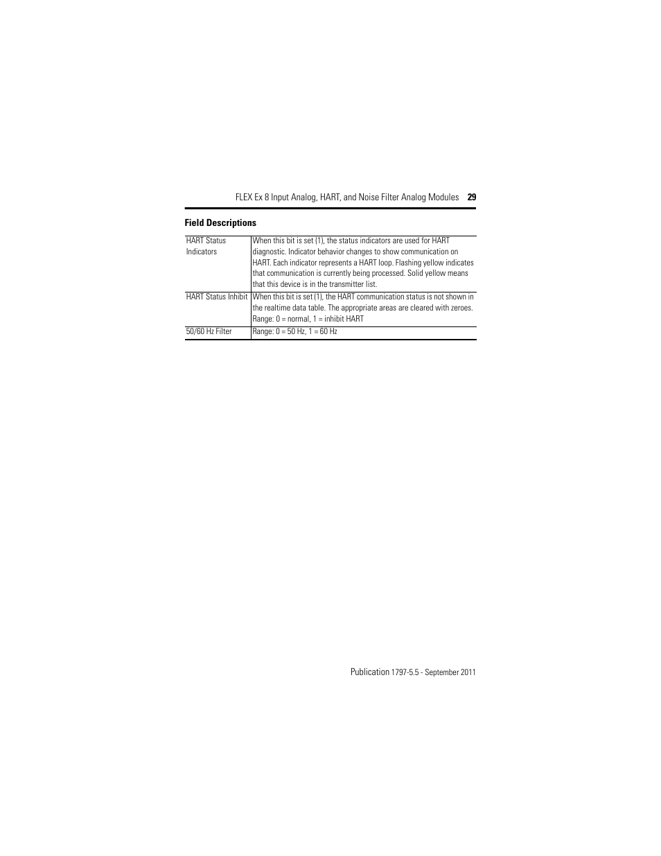 Rockwell Automation 1797-IE8NF FLEX Ex 8 Input Analog, HART and Noise Filter Module User Manual | Page 29 / 52