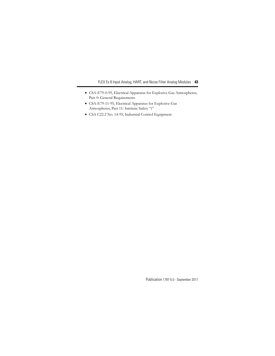 Rockwell Automation 1797-IE8NF FLEX Ex 8 Input Analog, HART and Noise Filter Module User Manual | Page 43 / 52