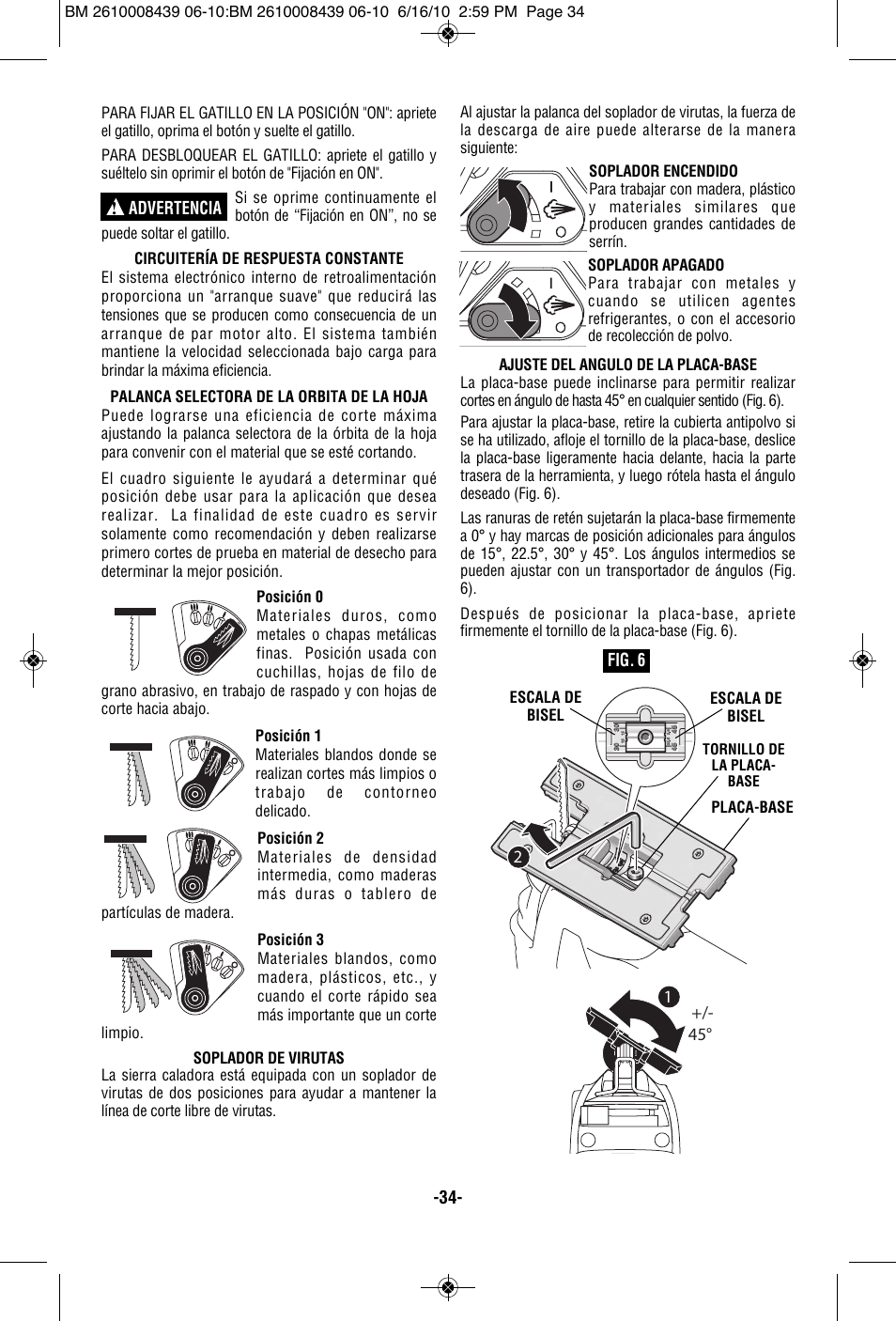 Bosch JS470E User Manual | Page 34 / 40