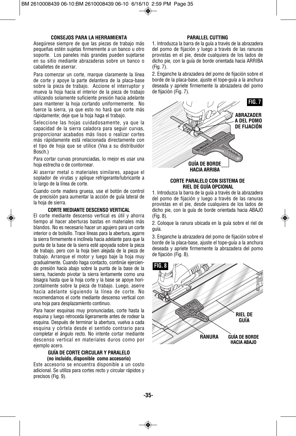 Bosch JS470E User Manual | Page 35 / 40