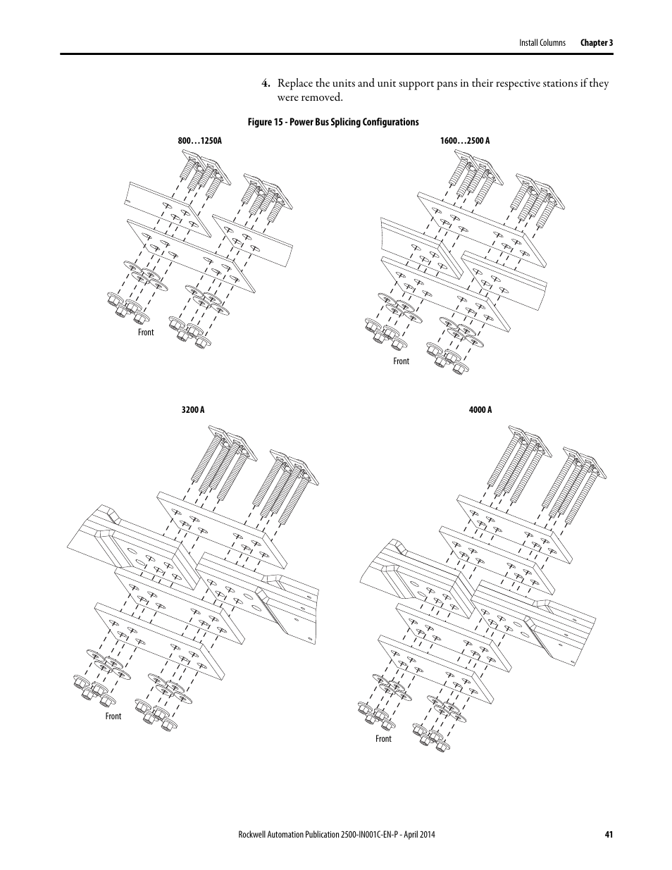 Rockwell Automation 2500 CENTERLINE Motor Control Centers Installation Manual User Manual | Page 41 / 100