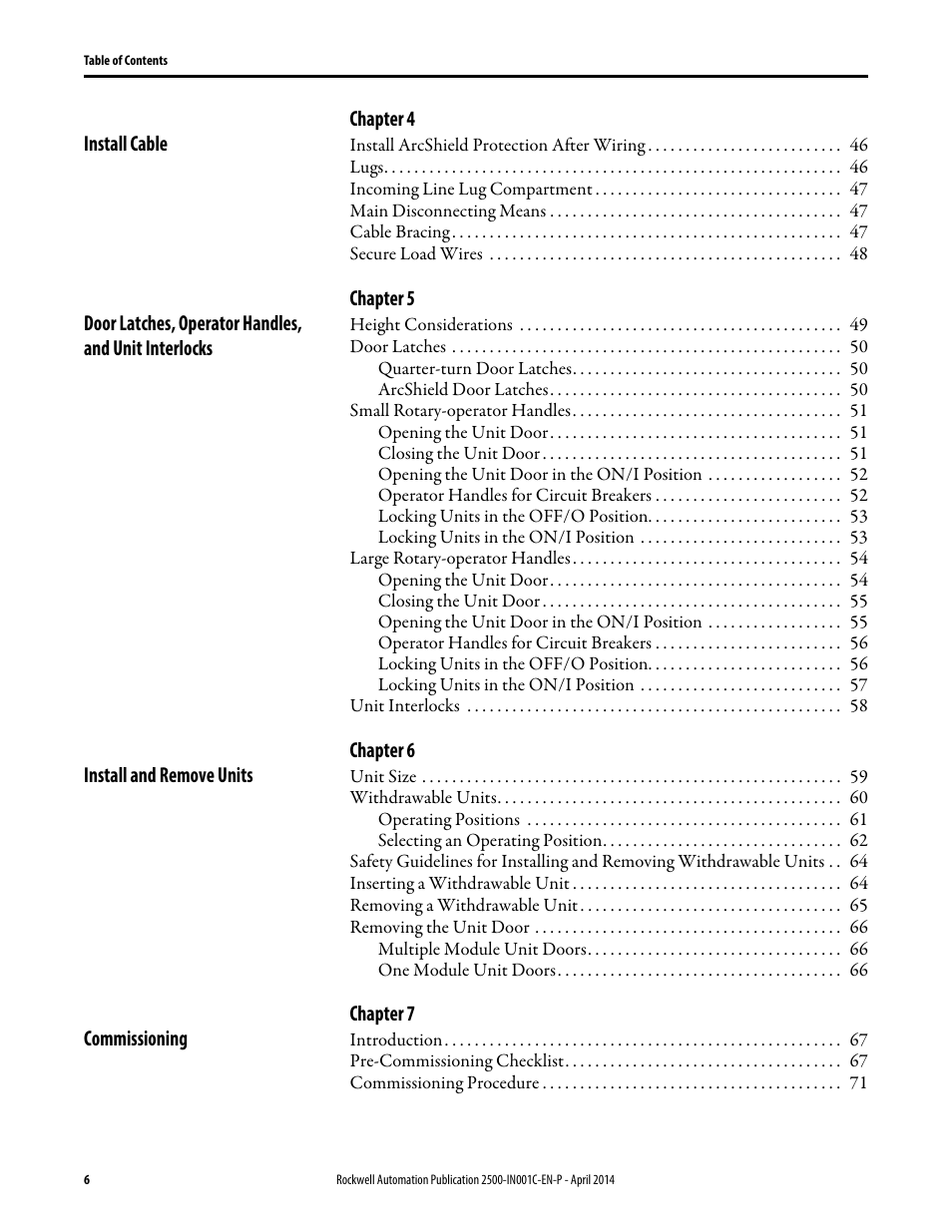 Rockwell Automation 2500 CENTERLINE Motor Control Centers Installation Manual User Manual | Page 6 / 100