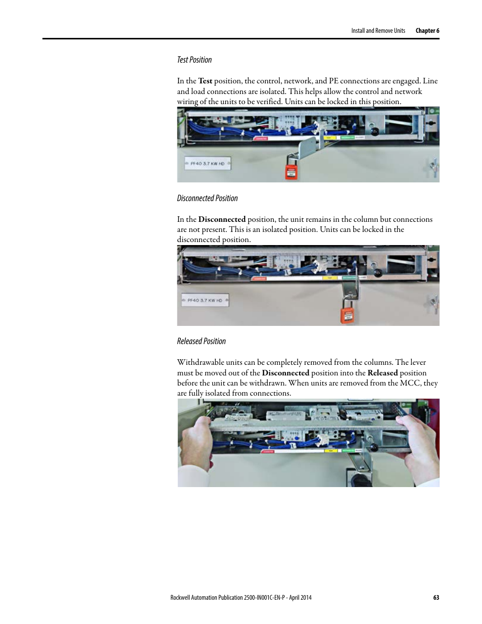 Rockwell Automation 2500 CENTERLINE Motor Control Centers Installation Manual User Manual | Page 63 / 100