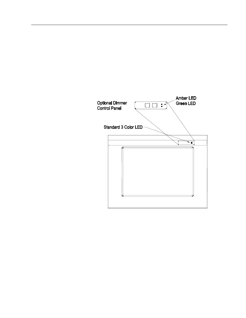 Full range dimming control (optional 6185-c only), Adjusting the full range dimming control | Rockwell Automation 6185-C_B Industrial 15 12 Inch Monitor User Manual User Manual | Page 31 / 54