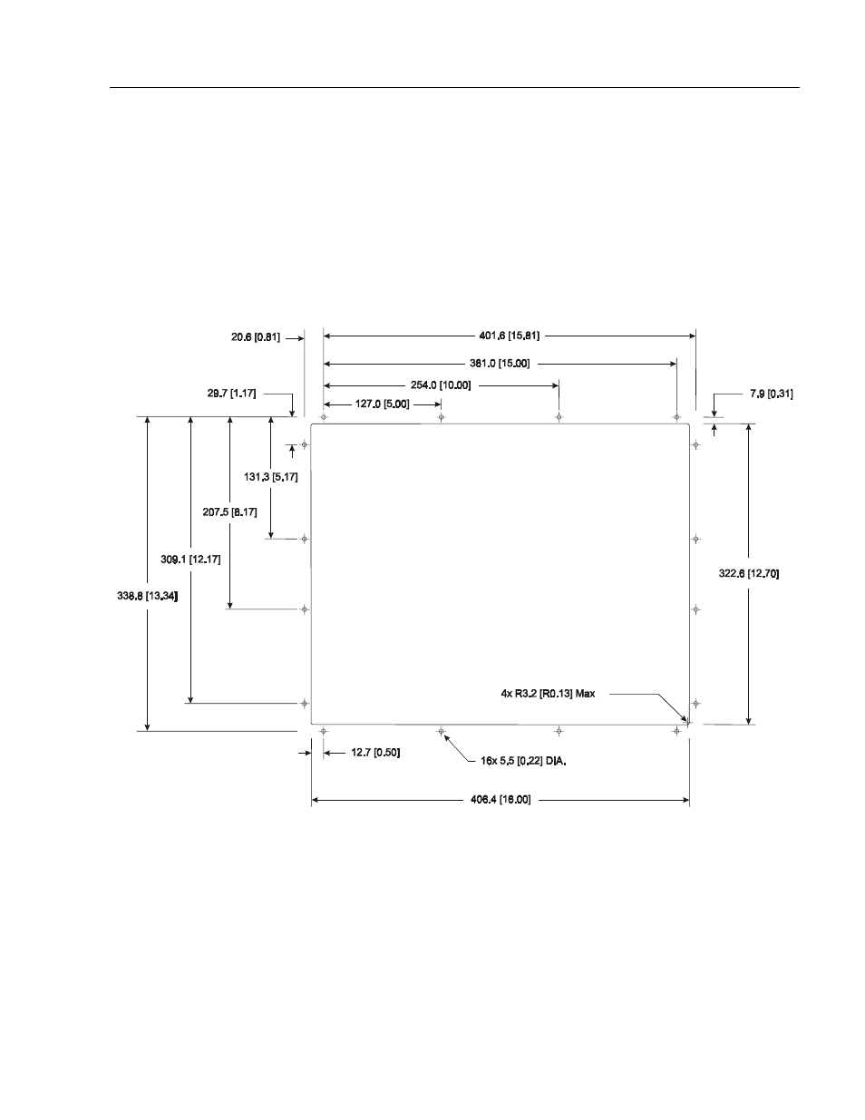 B - monitor dimensions, 6185-c dimensions, Appendix b: monitor dimensions | 6185-c | Rockwell Automation 6185-C_B Industrial 15 12 Inch Monitor User Manual User Manual | Page 41 / 54