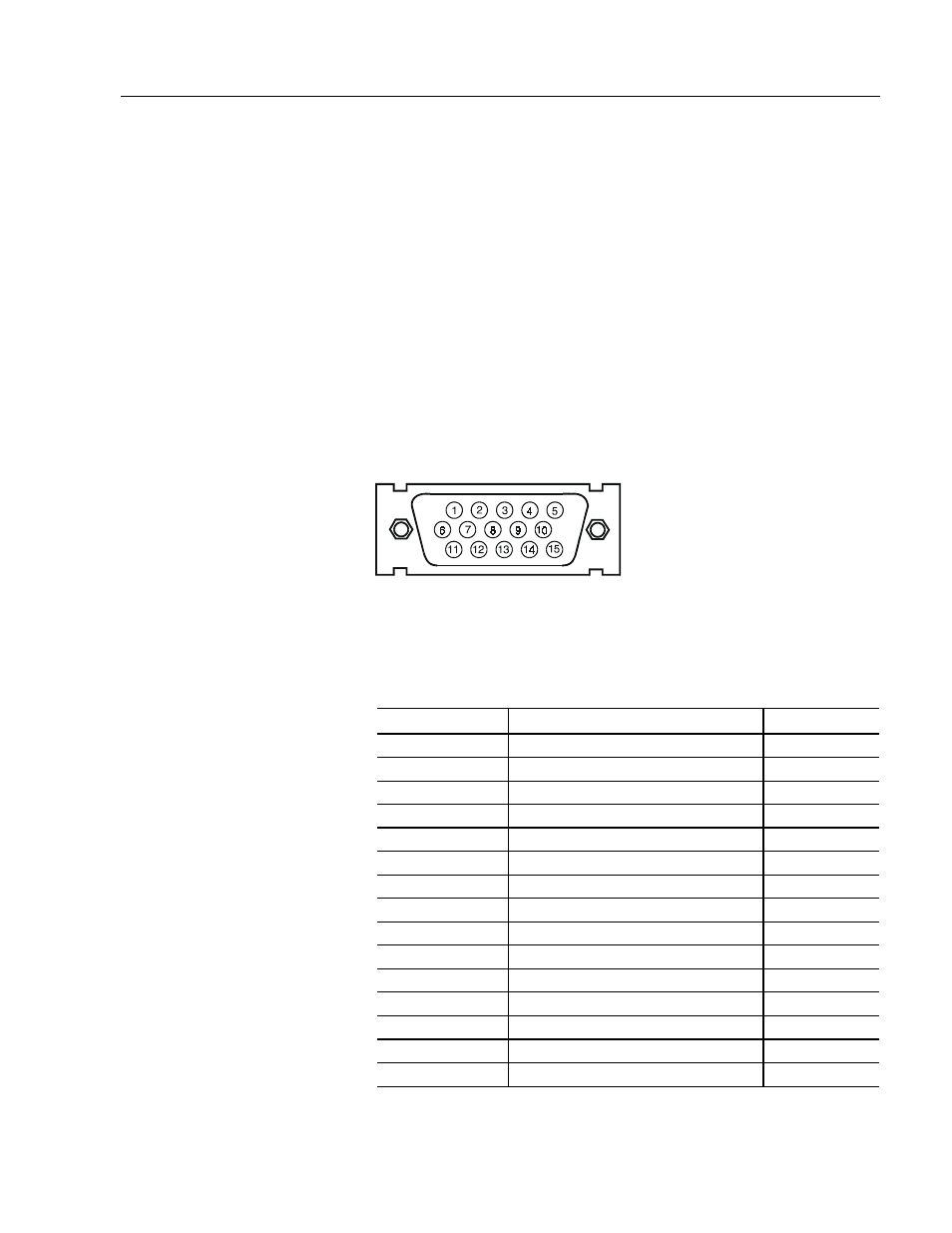 D - video cables, Hd-15 video connector, Appendix d: video cables | Appendix | Rockwell Automation 6185-C_B Industrial 15 12 Inch Monitor User Manual User Manual | Page 49 / 54